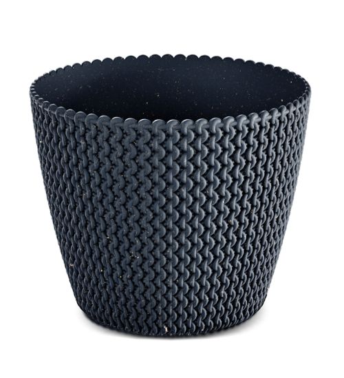 Flower pot SPLOFY, ECO anthracite 