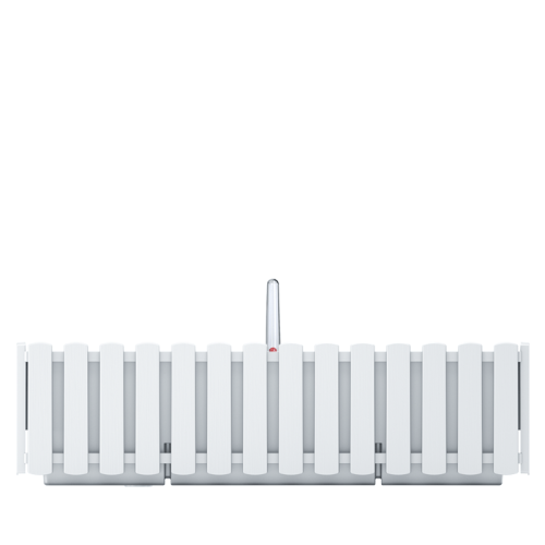 Balkony plant box BOARDEE FENCYCASE W, white