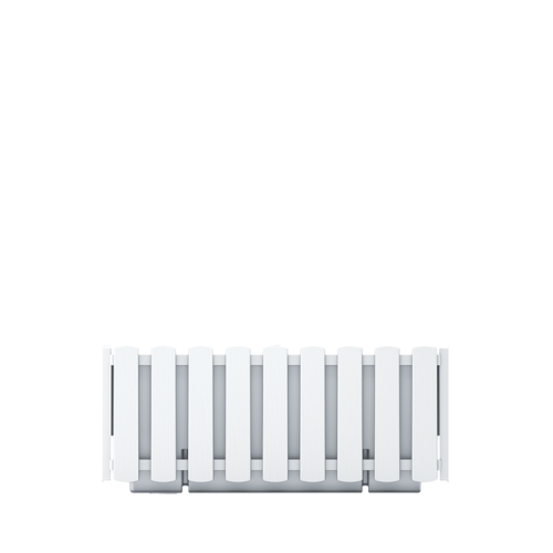 Balkony plant box BOARDEE FENCYCASE W, white