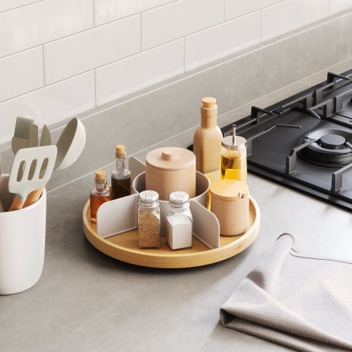 UMBRA BELLWOOD LAZY SUSAN Кухненски органайзер / разделител, натурален