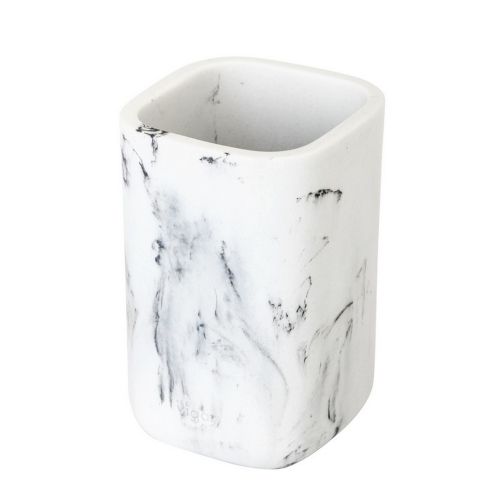VIGAR BOX ZENSE WHITE MARBLE TOOTHBRUSH HOLDER