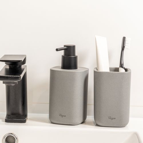 VIGAR BOX ZENSE CONCRETE TOOTHBRUSH HOLDER