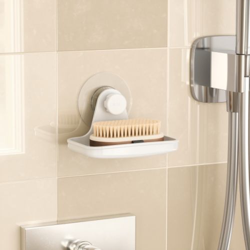 UMBRA FLEX ADHESIVE SOAP DISH  WHITE