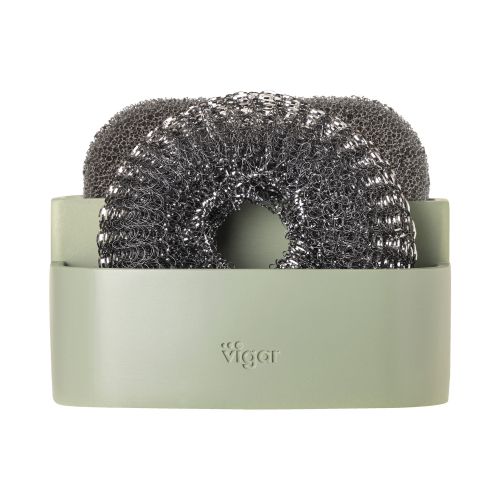 VIGAR POCKET GREEN DOUBLE SPONGE HOLDER