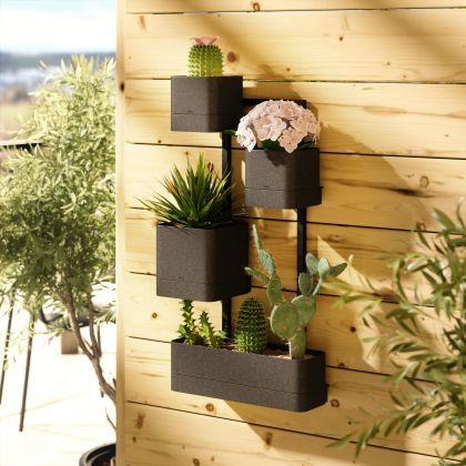 UMBRA CUBIKO WALL PLANTER BLACK