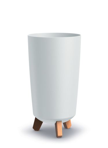 Flower pot Gracia Tubus Slim Eco, white
