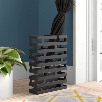 YAMAZAKI Brick Rectangular Umbrella Stand BK