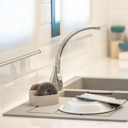 VIGAR POCKET BEIGE DOUBLE SPONGE HOLDER