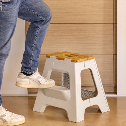 VIGAR COMPACT 2 STEP GREY BAMBOO ON TOP FOLDABLE 40CM 