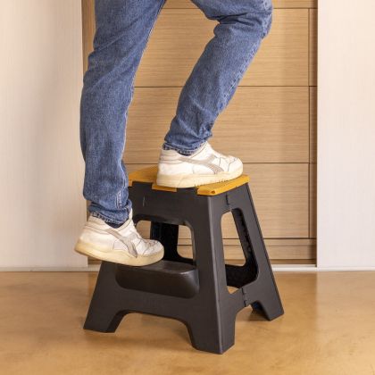 VIGAR COMPACT 2 STEP BLACK BAMBOO ON TOP FOLDABLE 40 CM