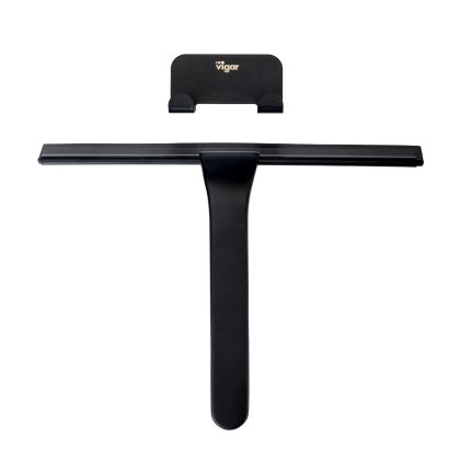 VIGAR ZENSE BLACK STAINLESS STEEL SQUEEGE WITH HANGER