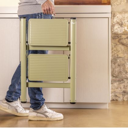 Домашна сгъваема стълба VIGAR ULTRA SLIM, зелен