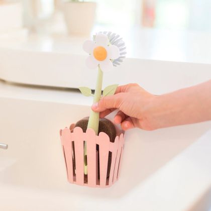 VIGAR FLORGANIC Комплект за мивка 3 части, розов