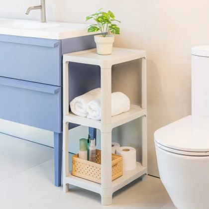 VIGAR KLAR RECTANGULAR 3 SHELVES S LIGHT GREY