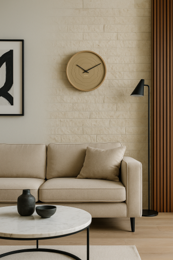 Karlsson Wall clock Layered Origami Moss green