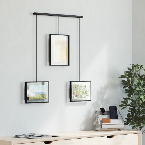 UMBRA  EXHIBIT 3OP Set of 3 BLACK