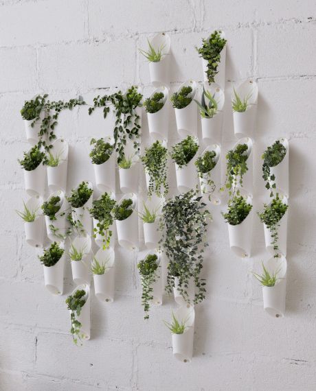 UMBRA FLORALINK Wall Vessel WHITE