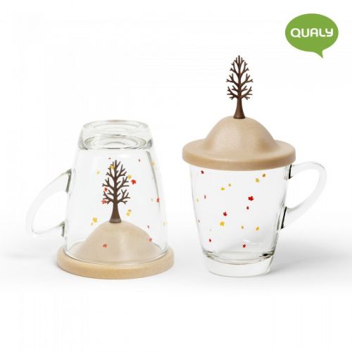 QUALY Autumn mug Чаша с капак, есен
