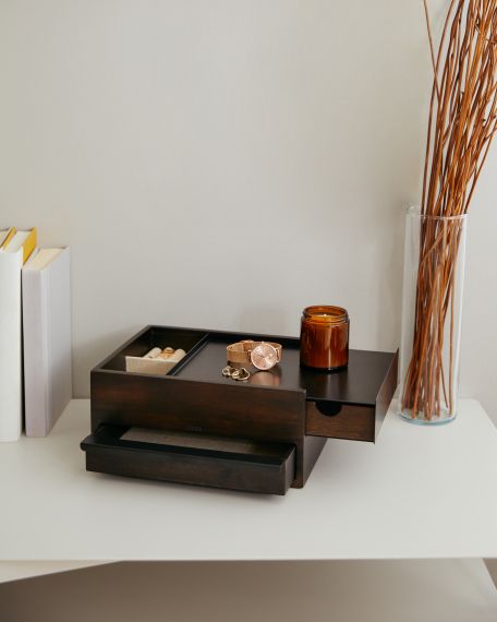 UMBRA STOWIT STORAGE BOX BLK/WAL