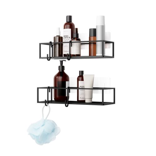 UMBRA CUBIKO SHOWER BIN SET 2 BLACK