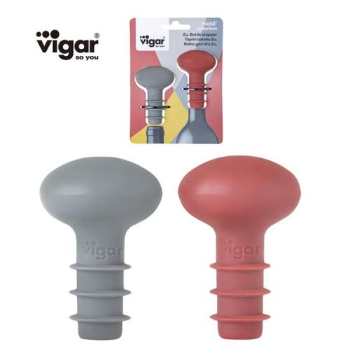 VIGAR MAID SILICONE Силиконови тапи за бутилка, сет 2