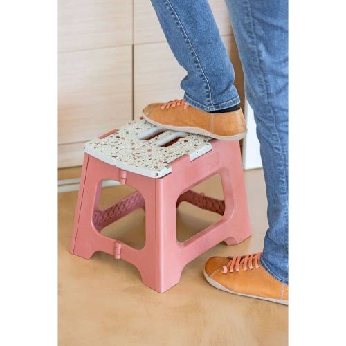 VIGAR TERRAZZO Сгъваемо столче, стъпало 27см, червен