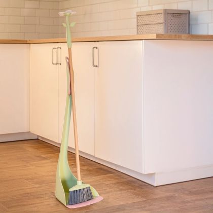 VIGAR FLORGANIC Лоби сет - четка и лопатка, зелен