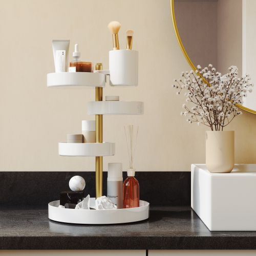UMBRA PIROUETTE ORGANIZER WHT/BRAS