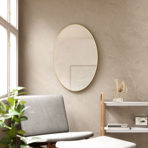UMBRA HUBBA MIRROR OVAL 24x36 BRASS