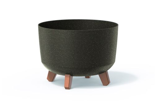 Flower pot GRACIA ECO WOOD STANDARD, eco coffee