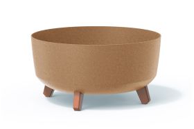 Flower pot GRACIA LOW ECO WOOD, eco naturo