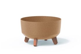 Flower pot GRACIA LOW ECO WOOD, eco naturo 