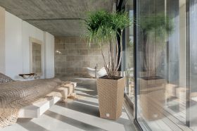 Flower pot Rato Square Eco, naturo