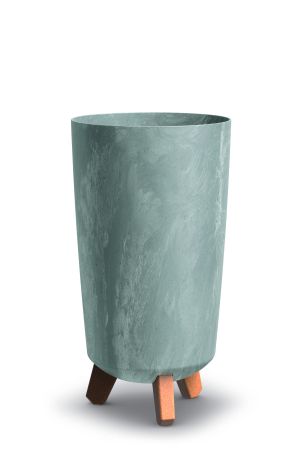 Flower pot Gracia Tubus Slim Eco, BETON EFFECT, concrete