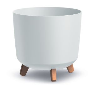 Flower pot GRACIA TUBUS ECO WOOD, ECO white