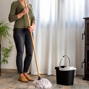 VIGAR VINTAGE COTTON MOP WITH BAMBOO HANDLE
