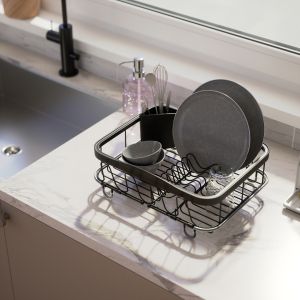 UMBRA SINKIN MULTI DISH RACK BLACK