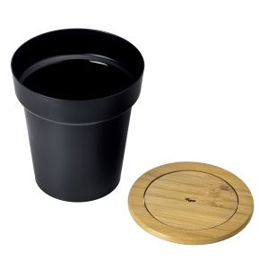 VIGAR ZENSE ROUND BIN WITH BAMBOO COVER 4 L