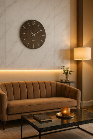 Karlsson Wall Clock Meek Dark wood