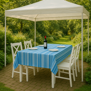 STRIPE TABLECLOTH 140X240 F