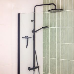 VIGAR ZENSE BLACK STAINLESS STEEL SQUEEGE WITH HANGER