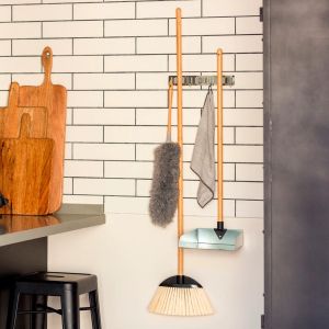 VIGAR METALIC TRIPLE BROOM HOLDER WITH ADHESIVE