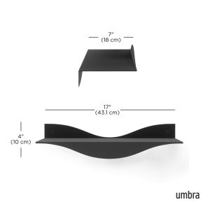UMBRA SURF SHELF (SET OF 2) BLACK