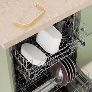 UMBRA BELLWOOD COMPOST BIN WHT/NAT