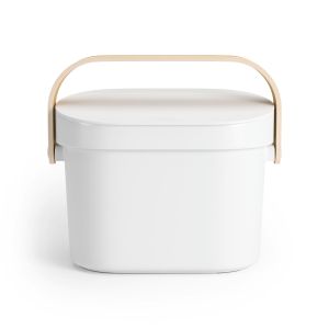 UMBRA BELLWOOD COMPOST BIN WHT/NAT