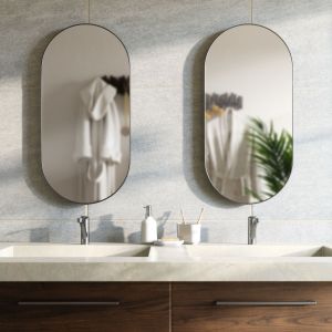 UMBRA HUBBA PILL MIRROR 62x18  TITANIUM