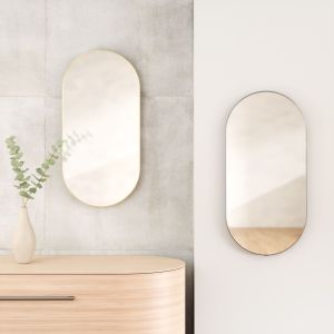 UMBRA HUBBA PILL MIRROR 62x18  TITANIUM