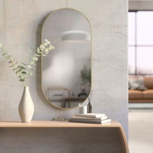 UMBRA HUBBA PILL MIRROR 62x18  BRASS