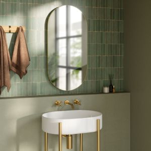 UMBRA HUBBA PILL MIRROR 62x18  BRASS