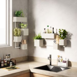 UMBRA CUBIKO WALL PLANTER SAND